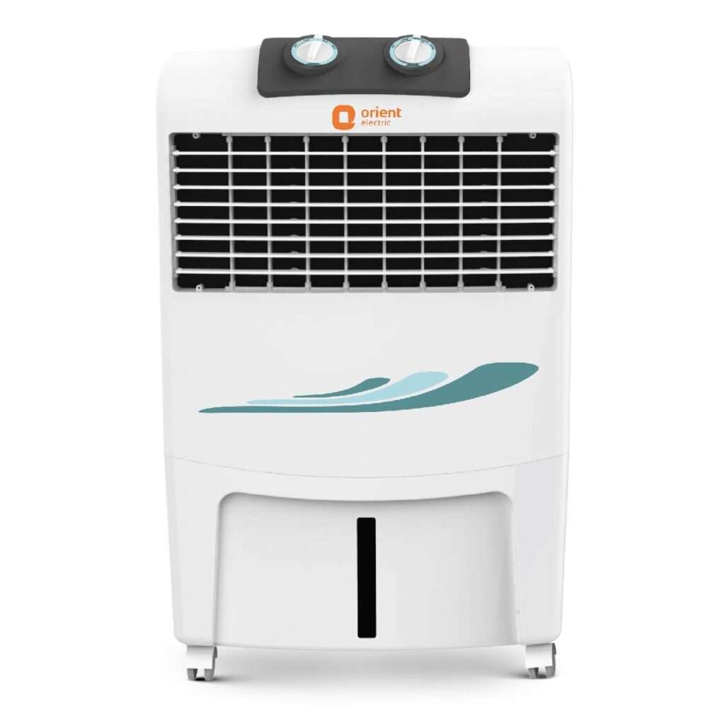Orient Electric Smartcool DX CP2002H 20-Litre Air Cooler front look on white background.